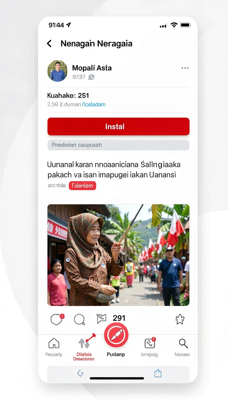 Tampilan utama aplikasi Aplikasi slotsri Resmi dan Terpercaya di Android yang intuitif dan efisien.