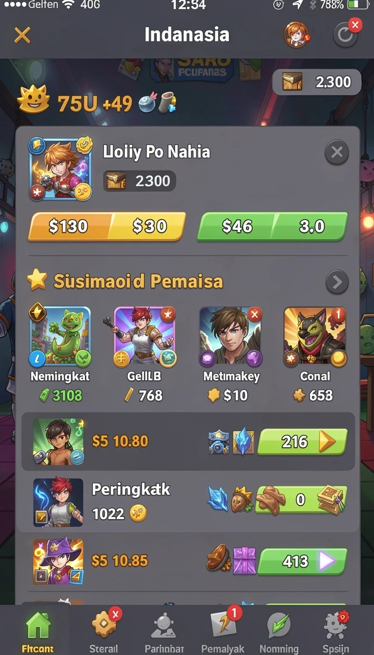 Tampilan utama aplikasi Aplikasi ratu303 Terbaru untuk Android dan iOS yang intuitif dan efisien.