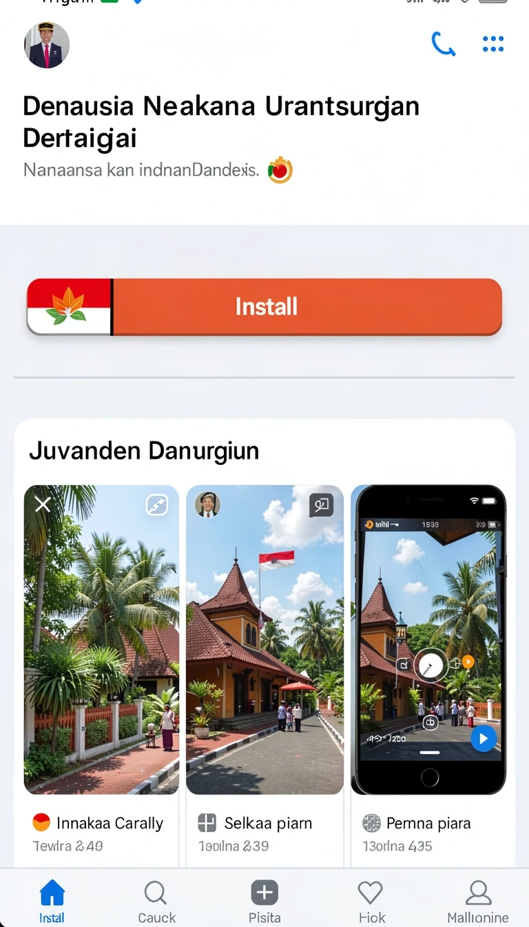 Tampilan utama aplikasi bonanzagold Terbaru: Review Aplikasi dan Link Unduh yang intuitif dan efisien.