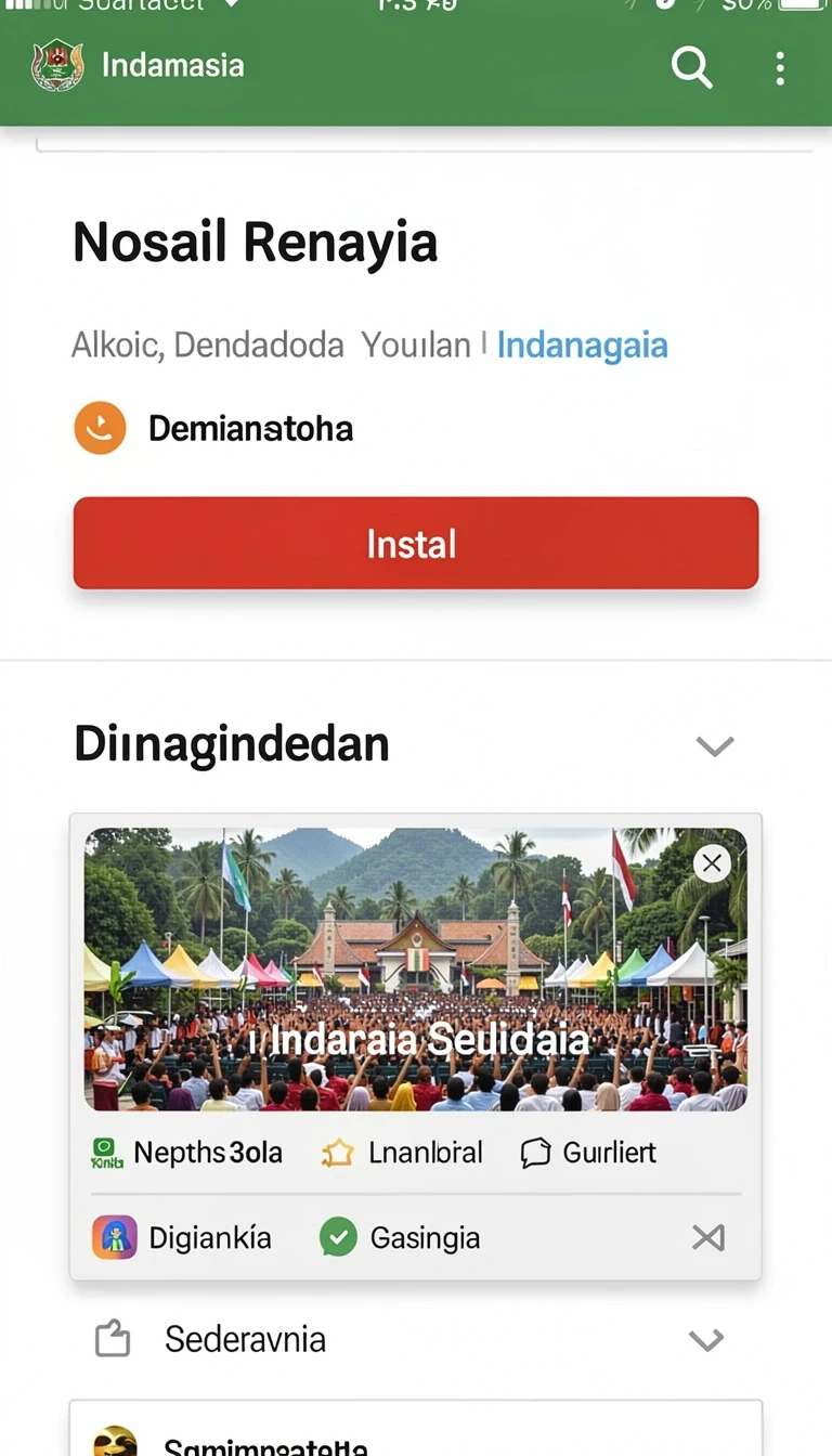 Tampilan utama aplikasi Cara Download dan Instal langithoki di Android yang intuitif dan efisien.